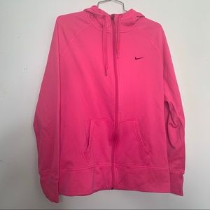 Nike Zippered Hoodie Pink Size XL